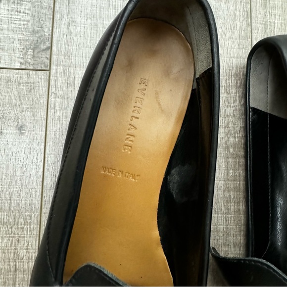 Everlane The Modern Loafer in Black Leather Almond Toe Size 9 - Picture 3 of 10